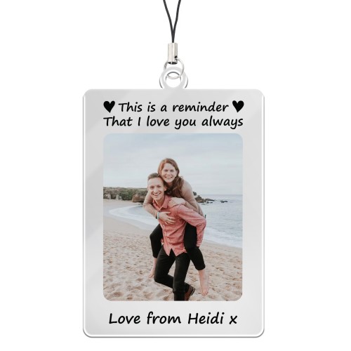 Gift For Couple Personalised Photo Keyring Anniversary Gifts