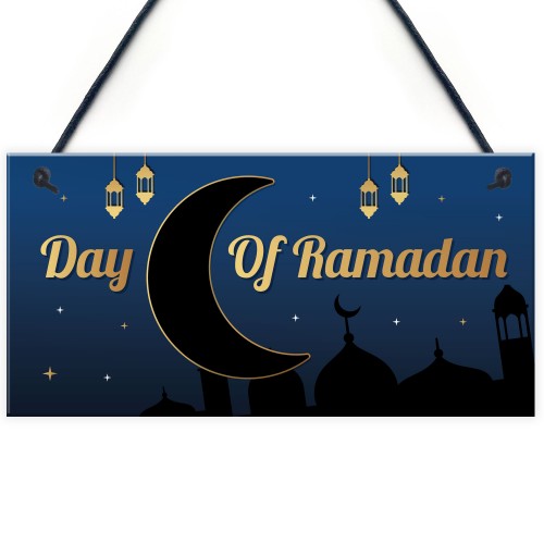 Ramadan Countdown Hanging Sign Ramadan Decoration Home Decor