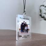 PERSONALISED PHOTO KEYRING FOR MUM DAD SURNAME KEYRING