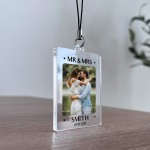 Personalised Wedding Gifts Personalised Photo Keyring Couple