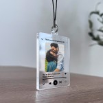 Personalised Song Keyring Album Music Printed Gift Anniversary