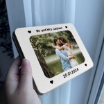 Personalised Mr And Mrs Gift Photo Storage Tin Keepsake Box