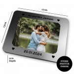 Personalised Mr And Mrs Gift Photo Storage Tin Keepsake Box