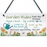 Hanging Garden Rules Sign Perfect For Gardeners Wall Door Sign