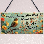 Garden Plaque Summer House Sign Garden Shed Sign Robins Appear