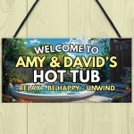 Hot Tub Sign Personalised Signs and Plaques Accessories