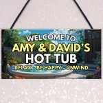 Hot Tub Sign Personalised Signs and Plaques Accessories