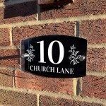 Personalised Acrylic House Plaque Custom Door Number Road Name