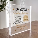 Personalised 50th Wedding Anniversary Gift Ruby Wedding Gift