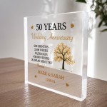 Personalised 50th Wedding Anniversary Gift Ruby Wedding Gift