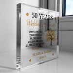 Personalised 50th Wedding Anniversary Gift Ruby Wedding Gift