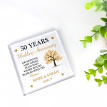 Personalised 50th Wedding Anniversary Gift Ruby Wedding Gift