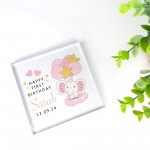 Personalised 1st Birthday Gift For Baby Boy Girl Acrylic Block