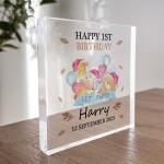 1st Birthday Gift For Baby Boy Girl Personalised Block