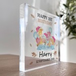 1st Birthday Gift For Baby Boy Girl Personalised Block