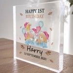 1st Birthday Gift For Baby Boy Girl Personalised Block