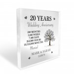 Personalised 20th Anniversary Gift Husband Wife Anniversary Gift