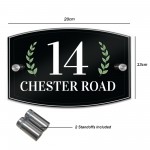 Contemporary House Sign Modern Personalised Door Number Plaque