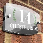 Contemporary House Sign Modern Personalised Door Number Plaque