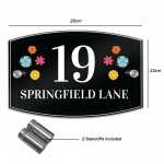 Personalised House Sign Plaque Door Number Wall Mounted