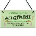 PERSONALISED Allotment Signs Greenhouse Signs Garden Signs