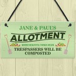 PERSONALISED Allotment Signs Greenhouse Signs Garden Signs