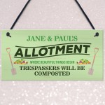 PERSONALISED Allotment Signs Greenhouse Signs Garden Signs