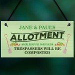 PERSONALISED Allotment Signs Greenhouse Signs Garden Signs