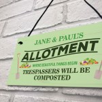 PERSONALISED Allotment Signs Greenhouse Signs Garden Signs