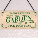 Garden Signs and Plaques for Outside Personalised Garden Signs