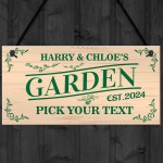 Garden Signs and Plaques for Outside Personalised Garden Signs