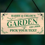 Garden Signs and Plaques for Outside Personalised Garden Signs