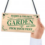 Garden Signs and Plaques for Outside Personalised Garden Signs