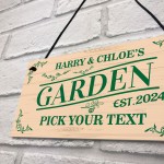 Garden Signs and Plaques for Outside Personalised Garden Signs