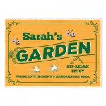 Personalised Garden Wall Sign Garden Sigsn and Plaques Shed Sign