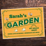 Personalised Garden Wall Sign Garden Sigsn and Plaques Shed Sign