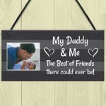 Personalised Daddy Gift Hanging Plaque Daddy And Me Daughter Son