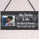 Personalised Daddy Gift Hanging Plaque Daddy And Me Daughter Son