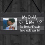 Personalised Daddy Gift Hanging Plaque Daddy And Me Daughter Son