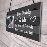 Personalised Daddy Gift Hanging Plaque Daddy And Me Daughter Son