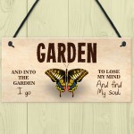 Novelty Garden Sign Shabby Chic Hanging Wall Door Sign