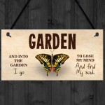 Novelty Garden Sign Shabby Chic Hanging Wall Door Sign