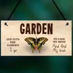 Novelty Garden Sign Shabby Chic Hanging Wall Door Sign