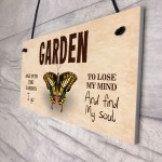 Novelty Garden Sign Shabby Chic Hanging Wall Door Sign