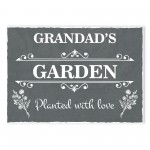 Personalised Grey GARDEN SIGN Hanging Wall Sign Shed Sign