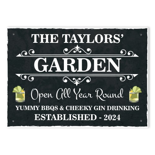 Personalised Sign For Garden Hanging Wall Sign Shed Sign WELCOME