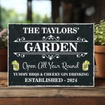 Personalised Sign For Garden Hanging Wall Sign Shed Sign WELCOME