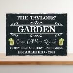 Personalised Sign For Garden Hanging Wall Sign Shed Sign WELCOME