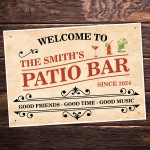 Personalised Sign For Patio Garden Bar Sign Home Bar Signs