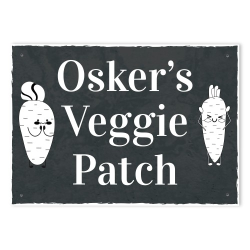 PERSONALISED Veggie Patch Sign For Garden Vegetable Patch Sign